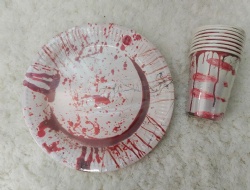 Paper cup and plate set-Halloween