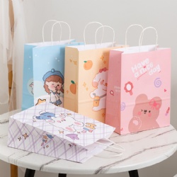 Wholesale custom logo paper bag kraft or white high quality cheaper paper bags
