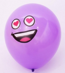 balloon with customer logo printed